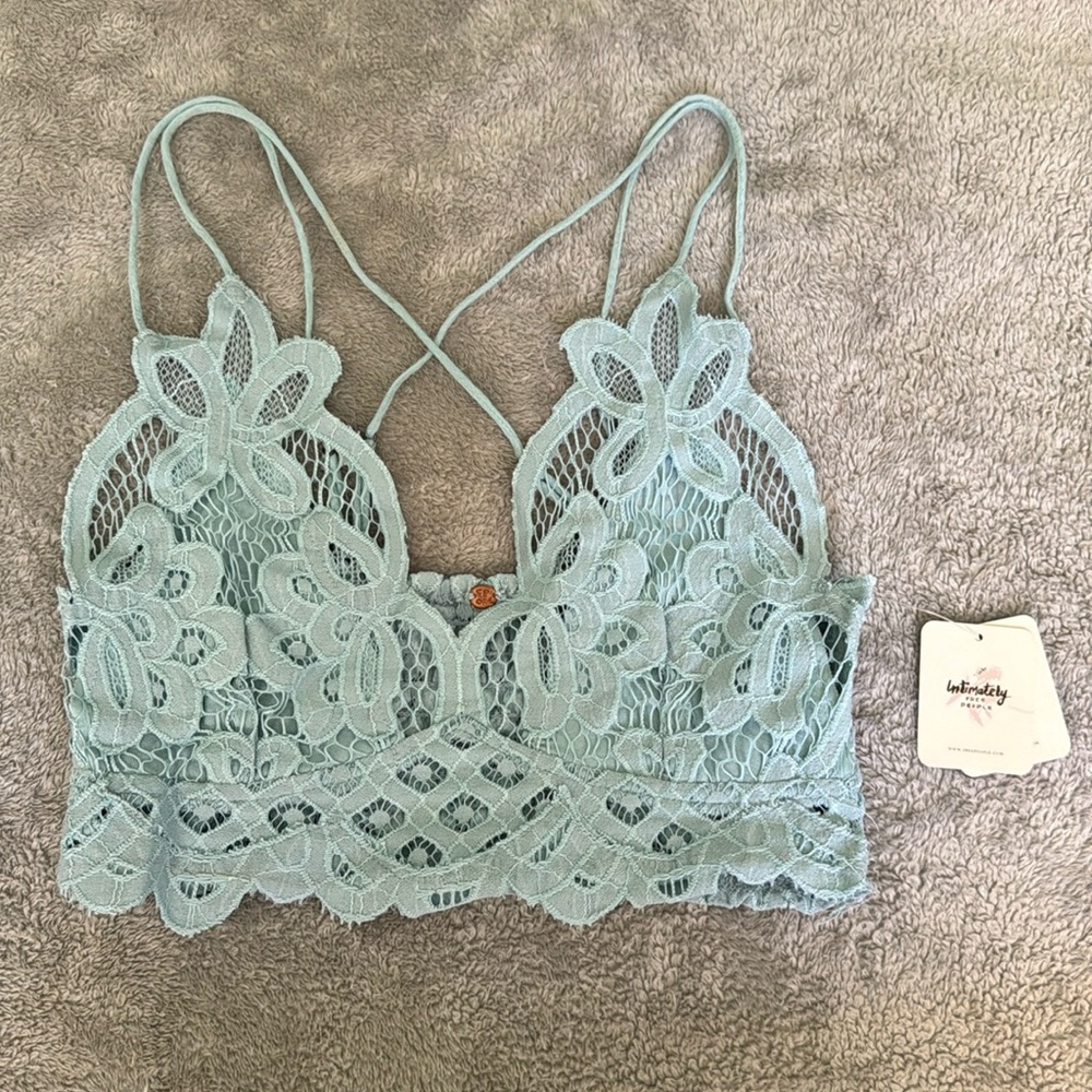 Free People Crochet Cropped Top